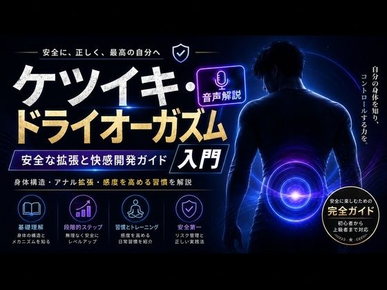 音声解説  射精を超える快楽「メスイキ」  達成にはアナル拡張が必須でありすべてのメスイキの始まりである/乳首やアナルでメスイキ目指そ?女の子みたいに気持ちよくなろ?  エロ画像786329